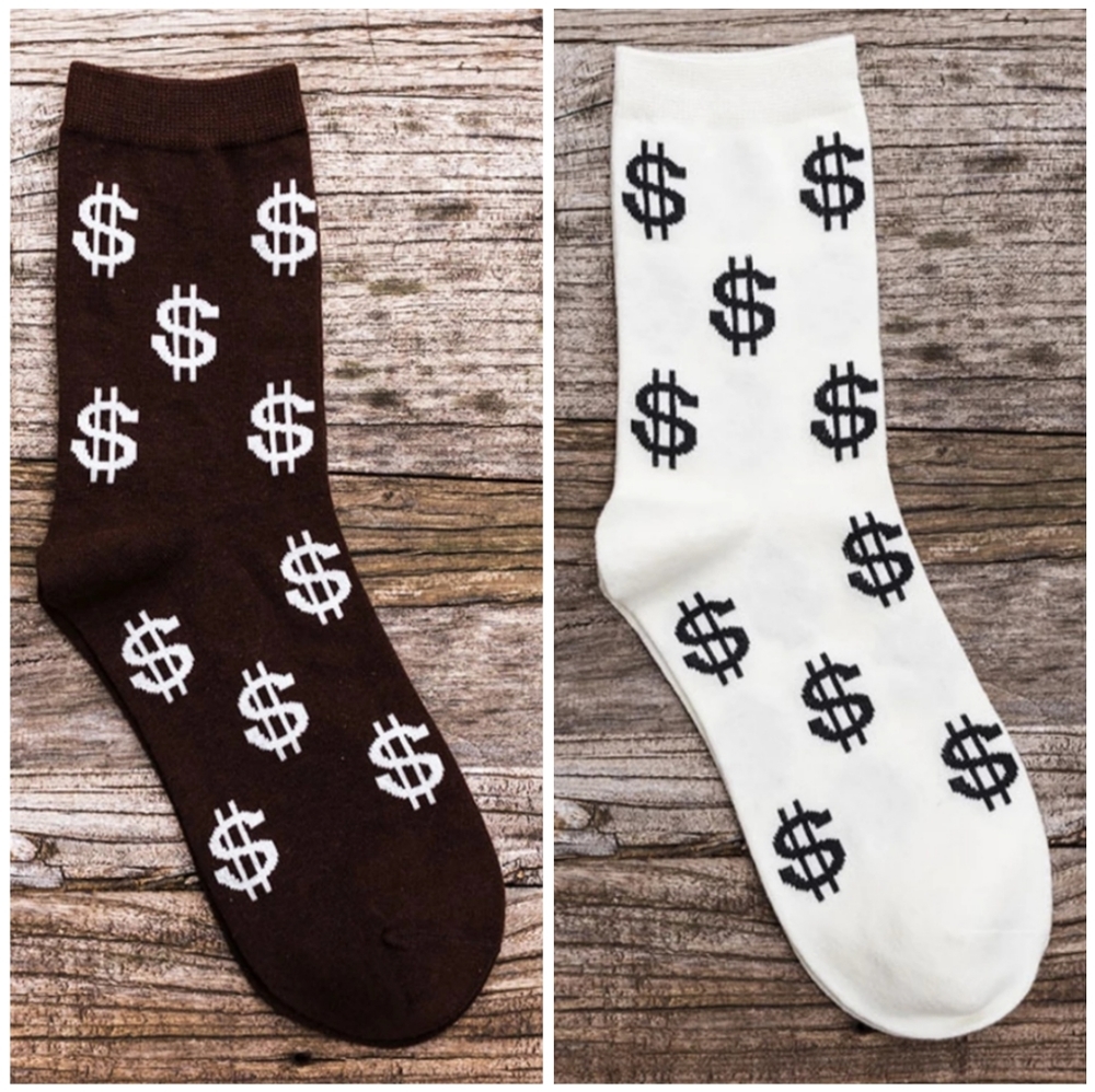 Dollar Sign Socks - NEW